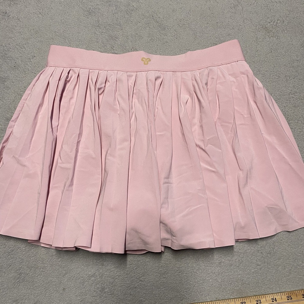 Aritzia Golden Tennis Skirt Large Pink Lined Pleated Skort Active Movetech Micro - Picture 6 of 8